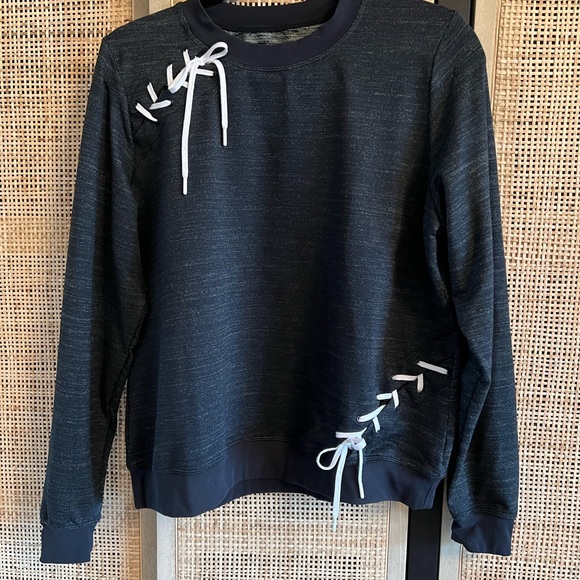 Tail sweatshirt. Dark gray with white ties. Size XL. - Picture 1 of 7